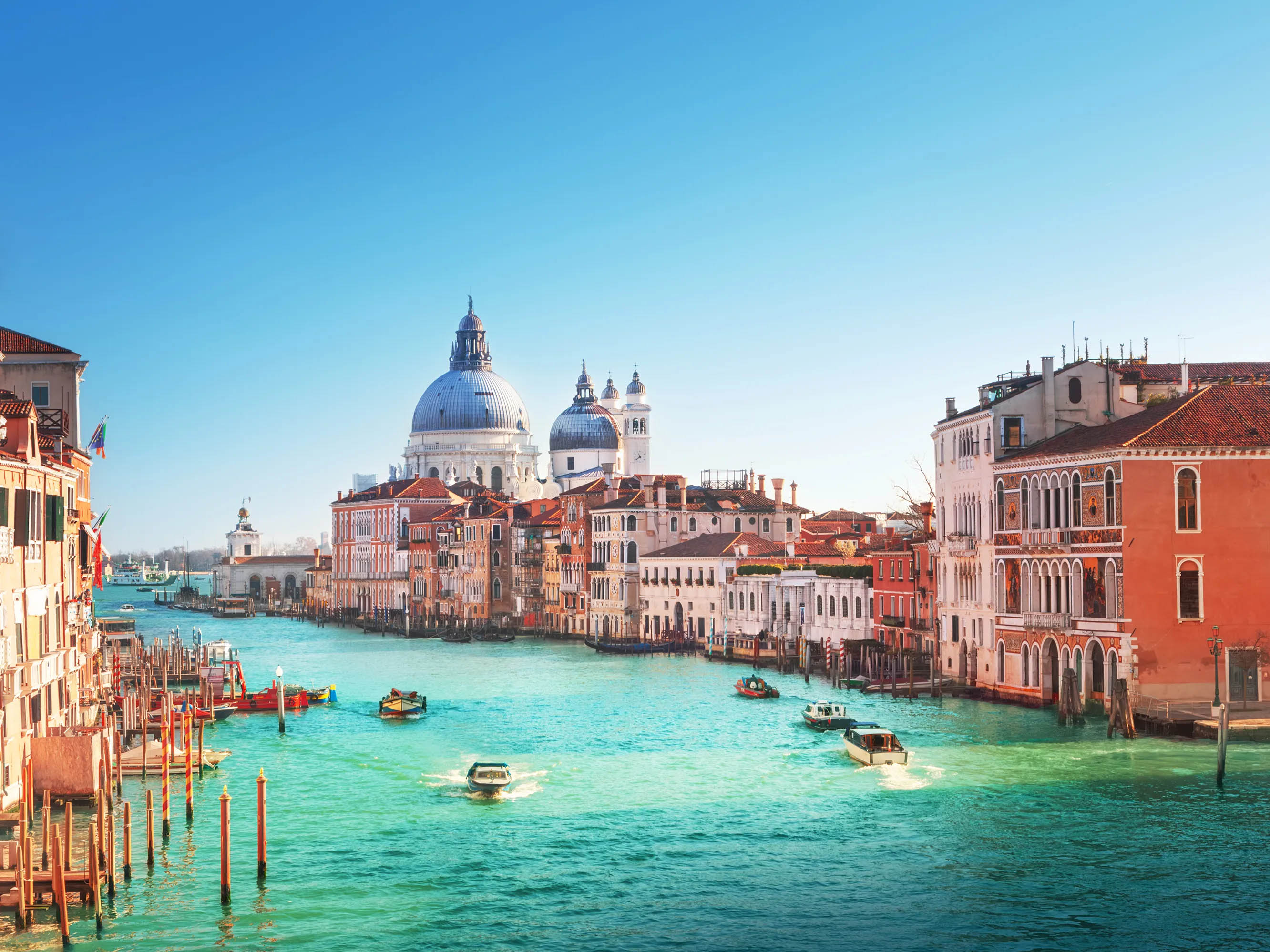 Canal and historic buildings in Venice